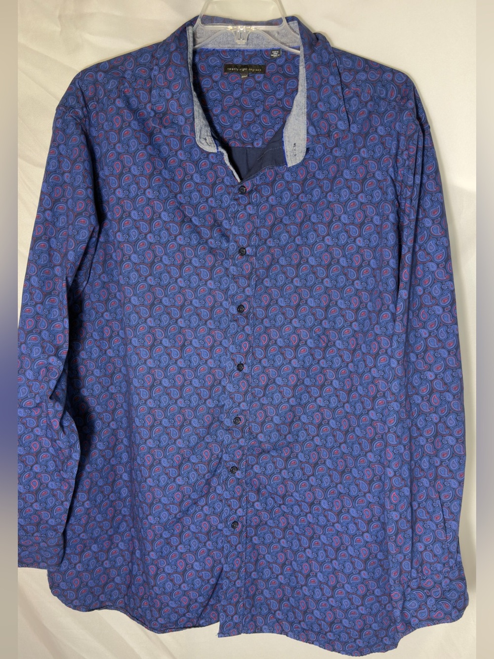 Twenty Eight Degrees Blue Paisley Button Up Shirt